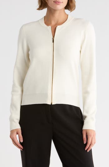 By Design Jenny Double Knit Bomber Jacket In Neutral