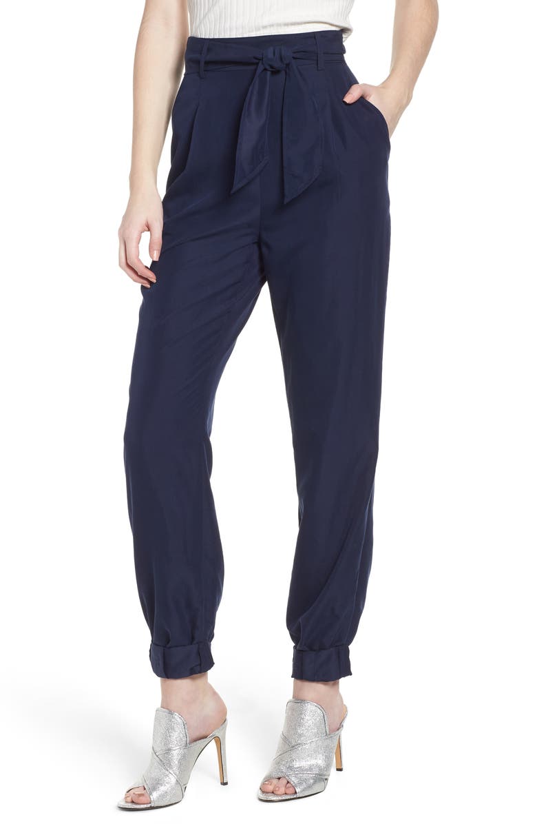 Leith Tie Waist Pants, Main, color, 