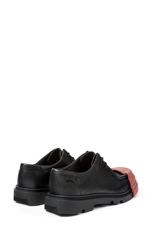 Camper Junction Contrasting-toecap Loafers In Black