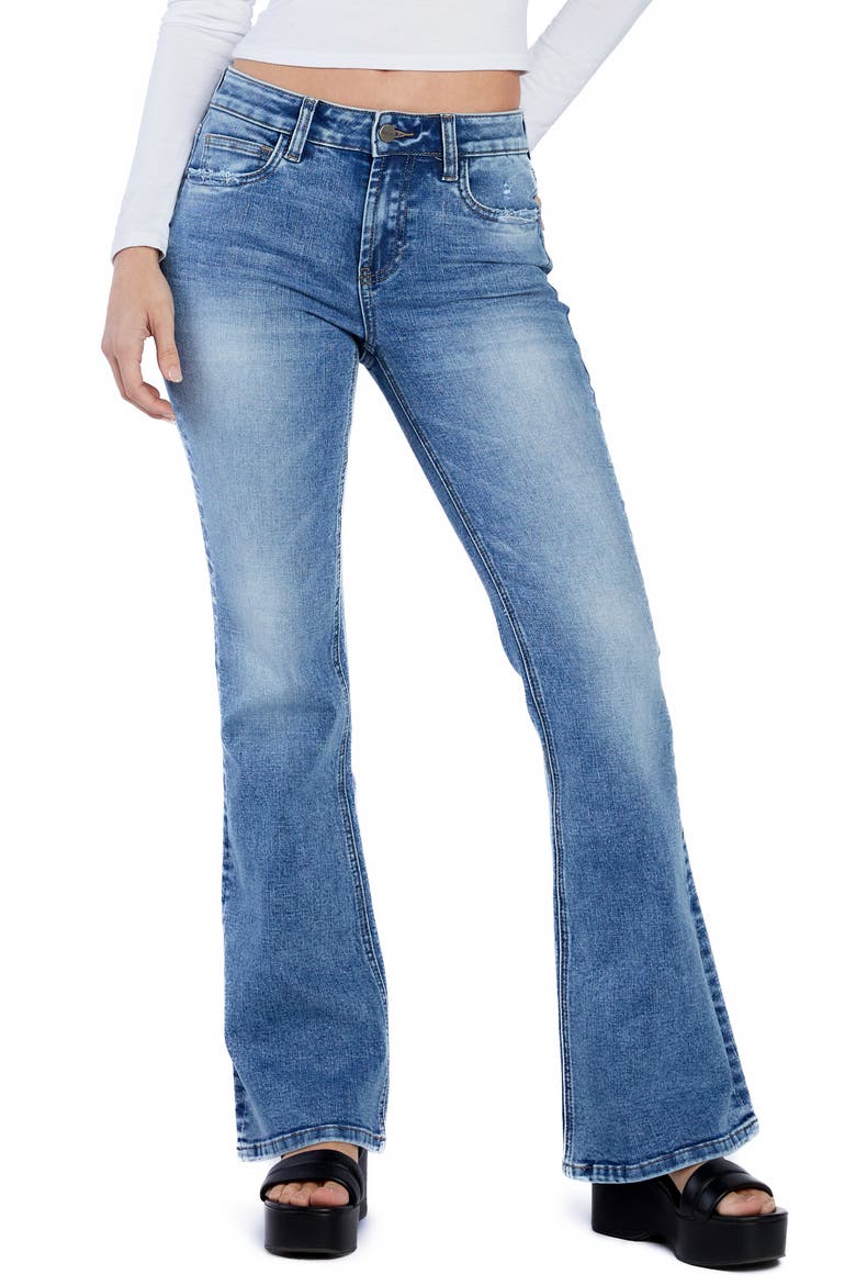 Flare Jeans, Main, color, RIVER BOAT BLUE