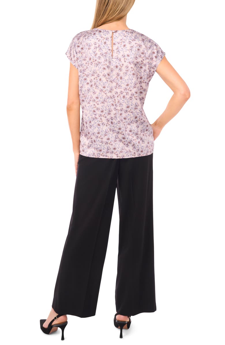 Halogen<sup>®</sup> Petal Vine Print Cap Sleeve Shell, Alternate, color, Cement