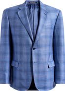 Emporio Armani Plaid Virgin Wool Blend Sport Coat
