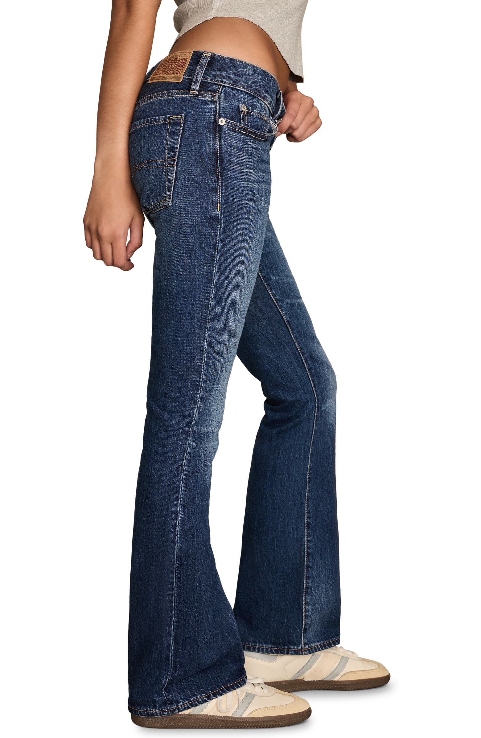 Low Rise Flared Lucky Brand Addison Ultra Low Rise Flare Jeans | Nordstrom