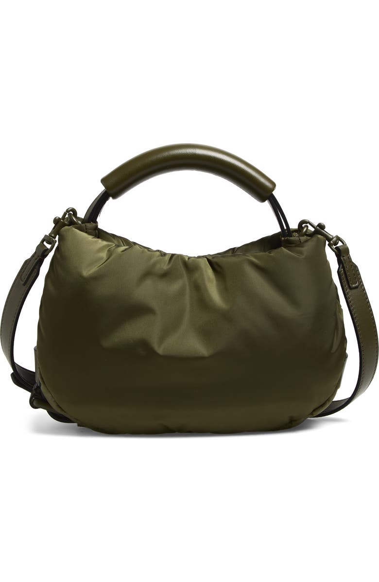 Moschino Handle Me Nylon Shoulder Bag, Main, color, Military Green 85B On2