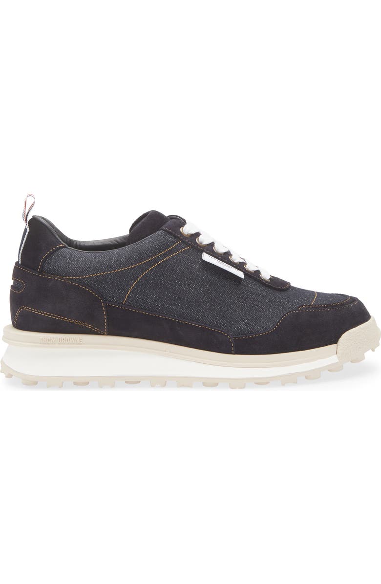 Thom Browne Alumni Tech Runner Sneaker, Alternate, color, Navy