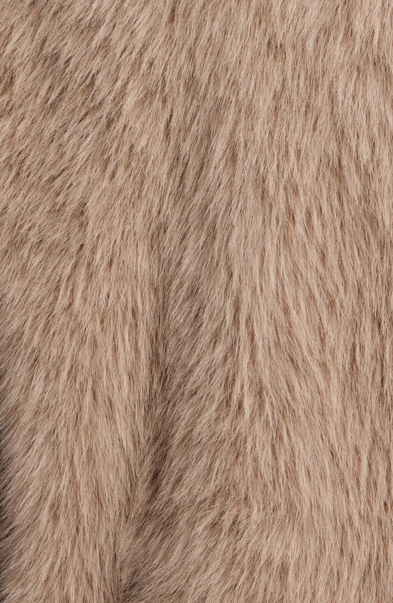 Thread & Supply Long Faux Fur Coat, Alternate, color, Brown