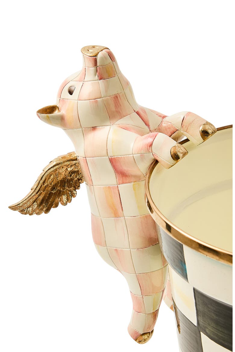 Rosy Check Flying Pig Pot Climber, Alternate, color, ROSY