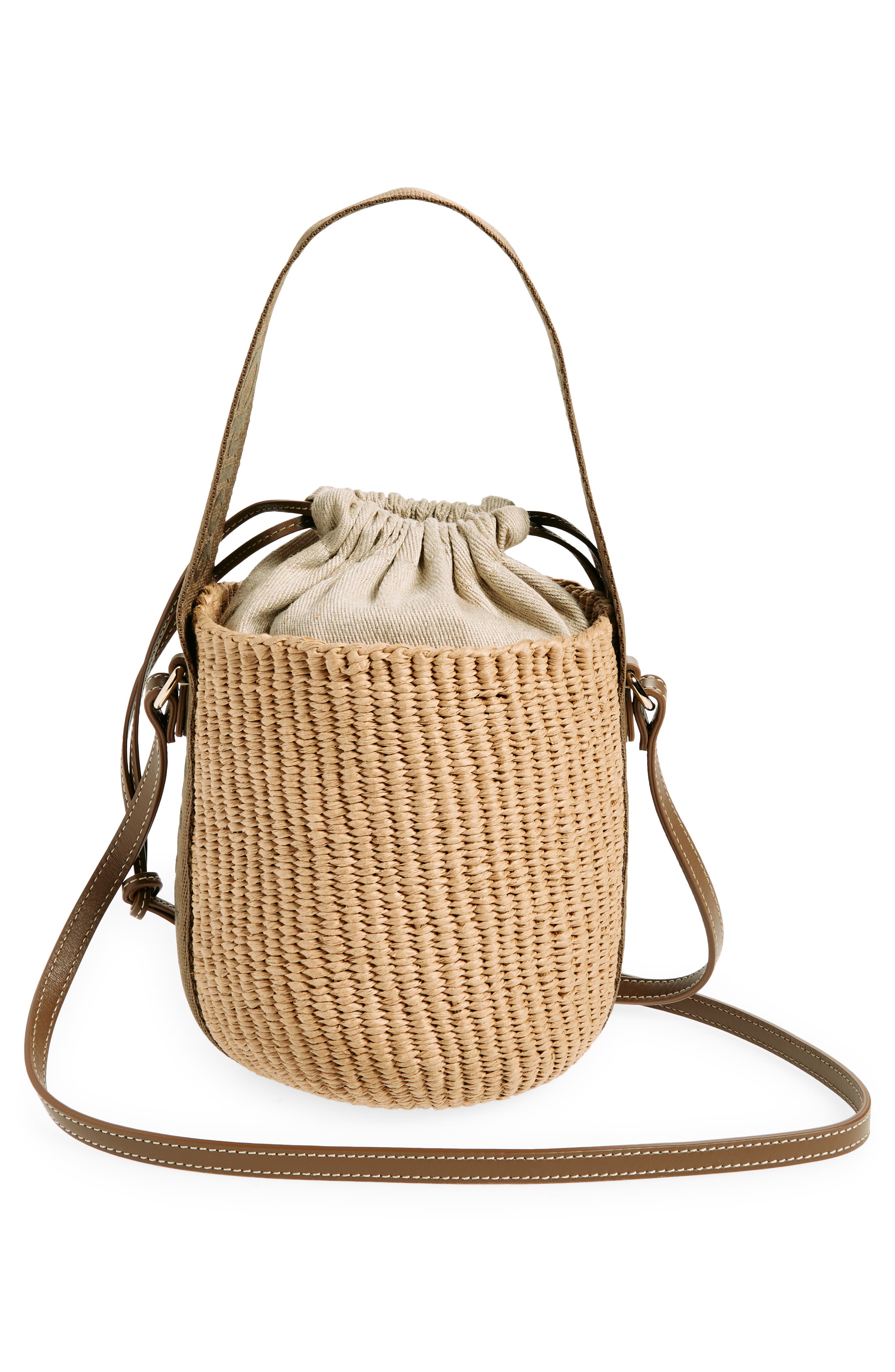 Chloé Small Woody Basket Bucket Bag, Alternate, color, 