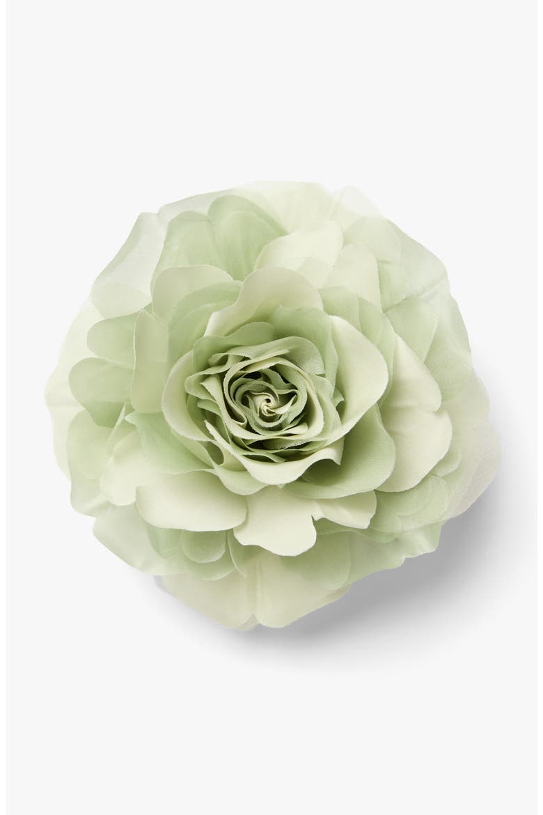 The Green Rose Floral Brooch, Main, color, Green