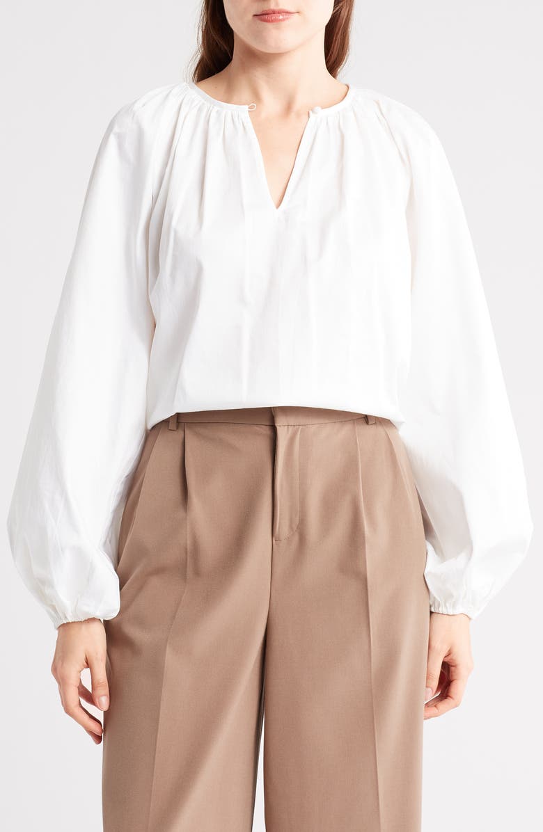 Trina Turk Adina Long Sleeve Top, Main, color, 