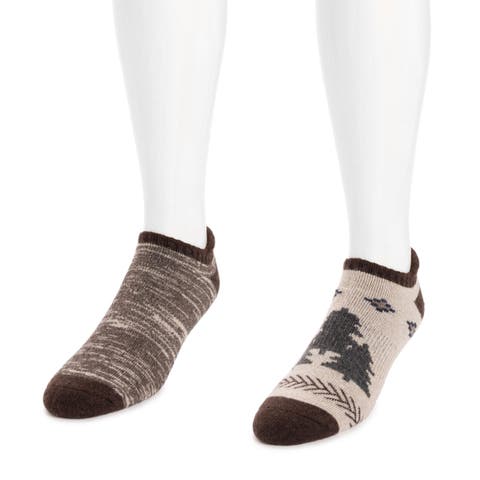 No Show Wool Socks 2 Pair Pack