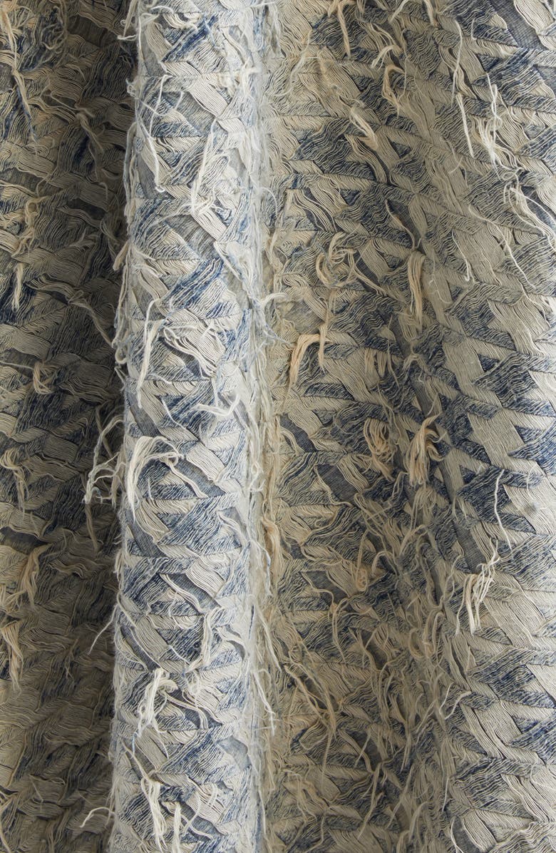 DIESEL<sup>®</sup> De-Annina-Fsh Dévoré Houndstooth Denim Maxi Skirt, Alternate, color, Denim