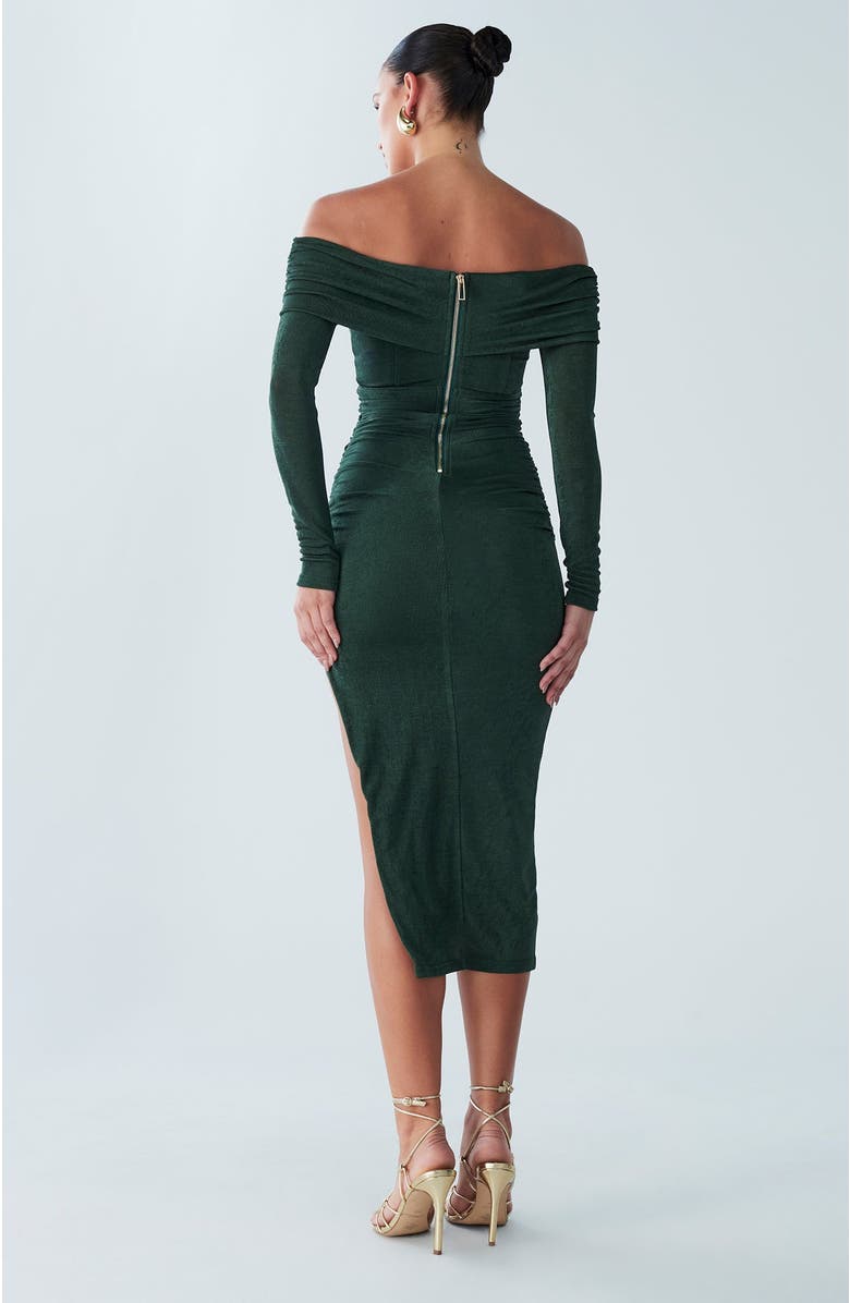 BWLDR Piedra Midi Dress, Alternate, color, Khaki