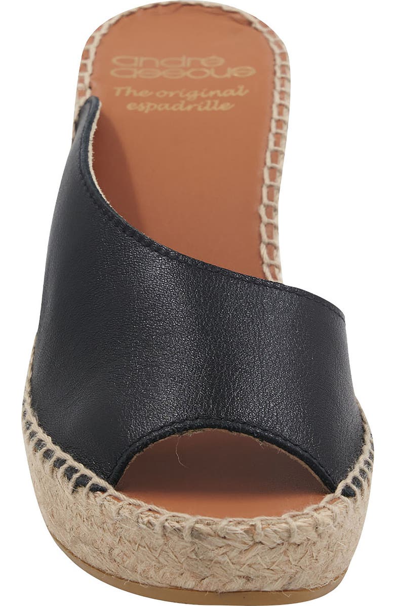 André Assous Catarina Espadrille Platform Wedge Sandal, Alternate, color, Black