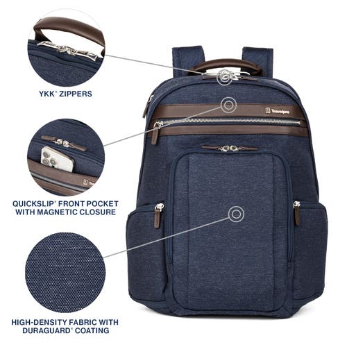 Travelpro Platinum Elite Laptop Travel Backpack In True Navy Blue