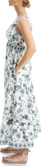 Floral Sleeveless Maxi Dress