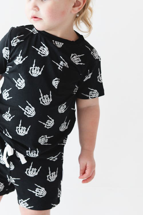 Charlie Lou Baby ® Toddler Boy's Rock N' Skull T-shirt & Shorts Set In Black