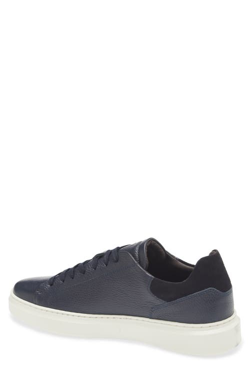 Bruno Magli Sierra Low Top Sneaker In Navy Tumbled