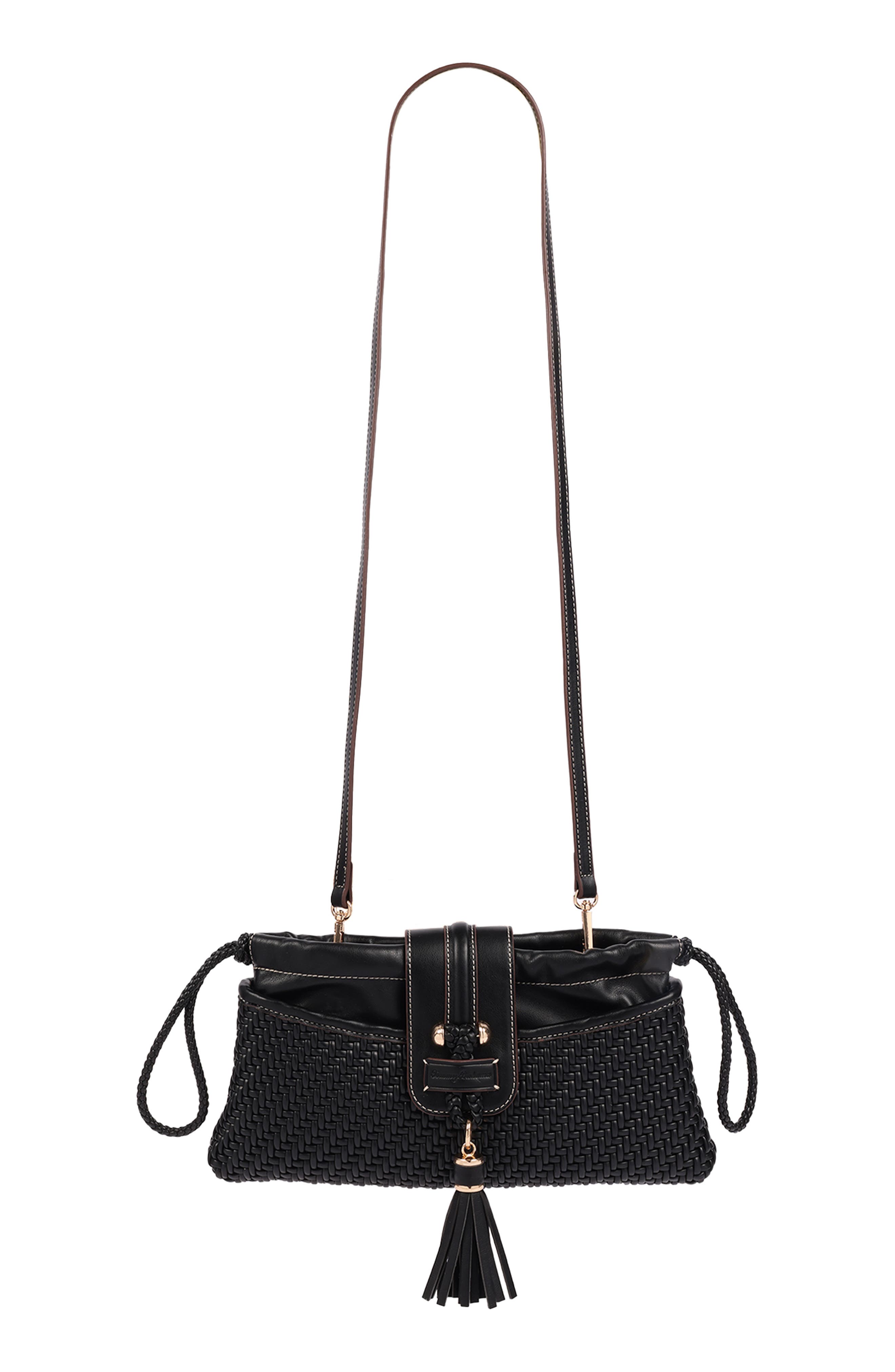 Leopard Band Shoulder Bag, Alternate, color, BLACK