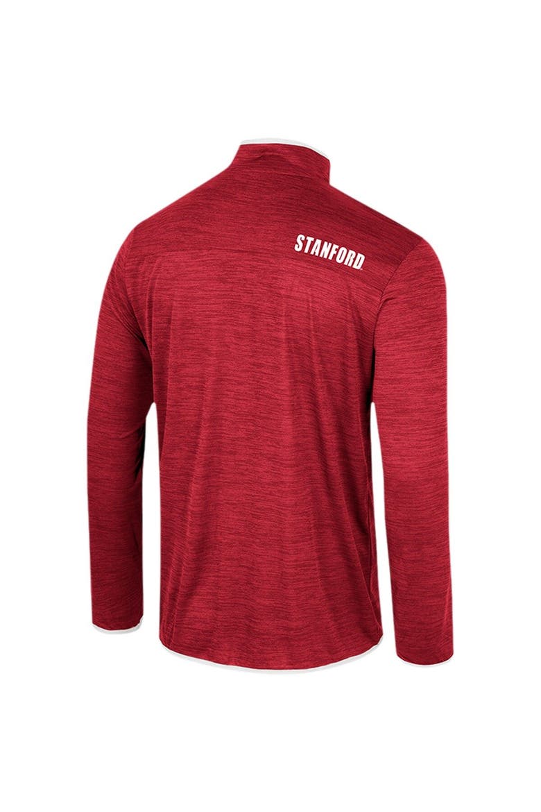 Men's Colosseum Cardinal Stanford Cardinal Wright Quarter-Zip Windshirt, Alternate, color, Cardinal
