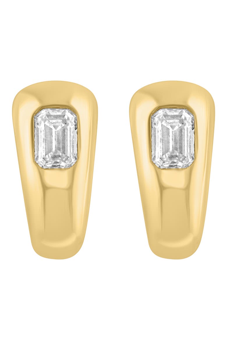 Lab-Grown Diamond Huggie Hoop Earrings, Alternate, color, GOLD