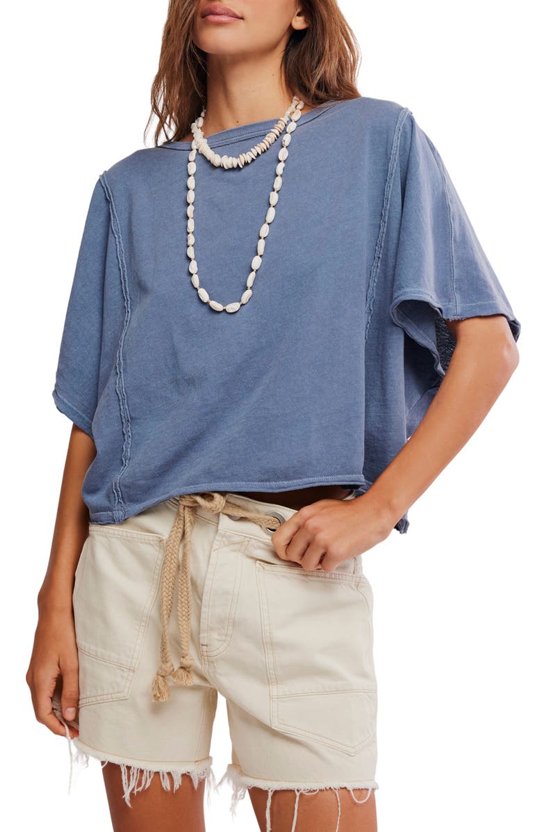 Free People Next Level Batwing Oversize T-Shirt, Main, color, Night Shadow