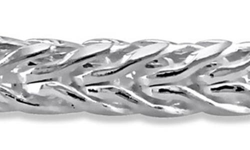 Delmar 4.2mm Foxtail Chain Necklace & Bracelet Set In Silver