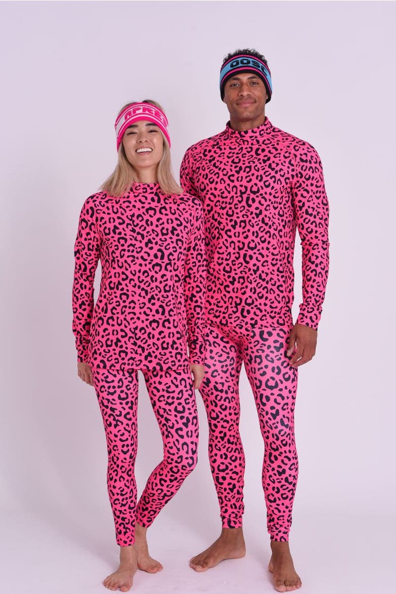 Baselayer Pant - Hotel California Pink Leopard Men's, Alternate, color, multi-colour