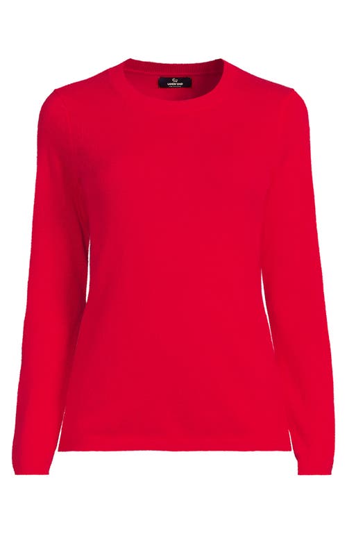 Lands' End Cashmere Sweater In Berry Rouge