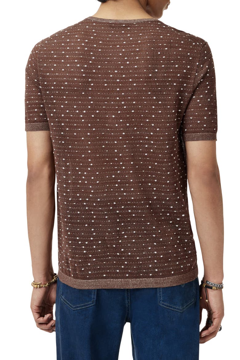 Cabras Wool Short Sleeve Henley Sweater, Alternate, color, HAZELNUT