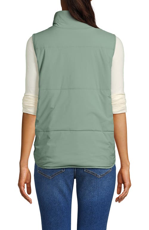 Lands' End Wanderfree Insulated Vest In Lily Pad Green