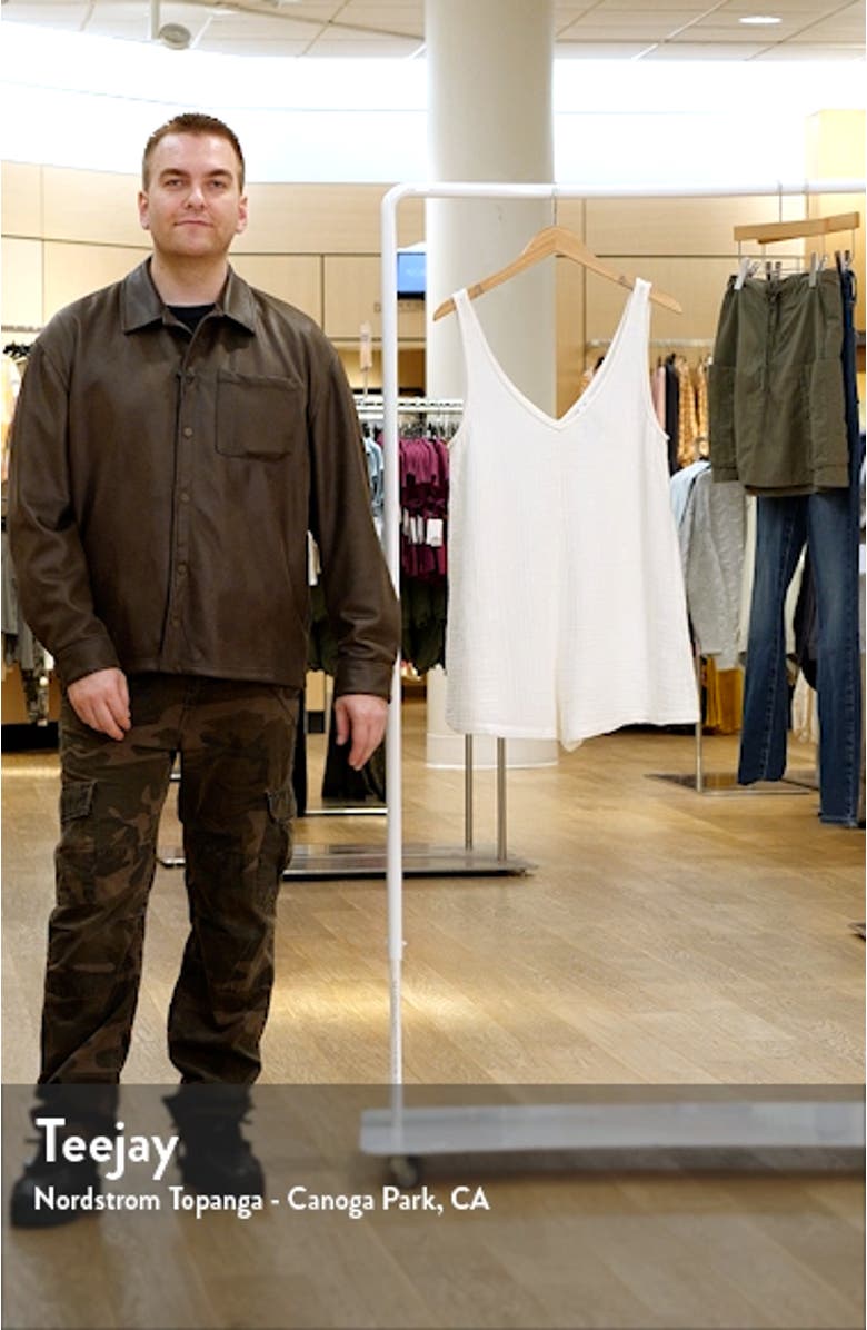 Hang Loose Cotton Cover-Up Romper, sales video thumbnail