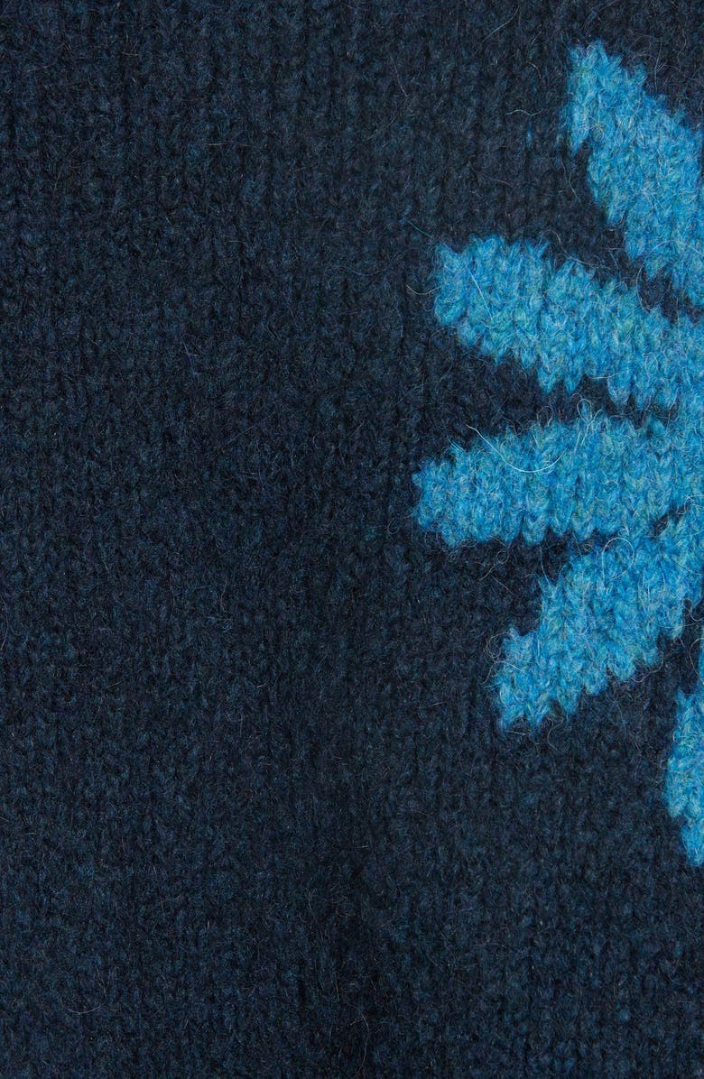 Mansur Gavriel Floral Alpaca & Wool Blend Sweater, Alternate, color, 