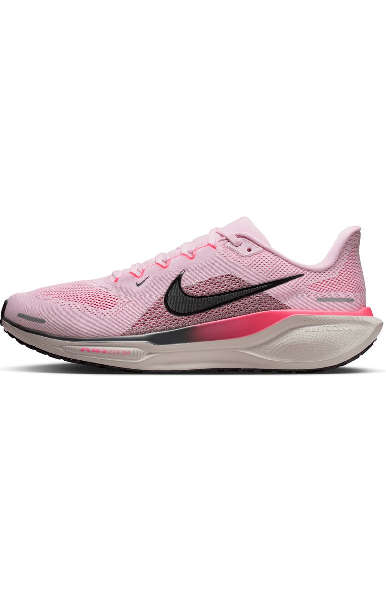 Nike Air Zoom Pegasus 41 Running Shoe, Alternate, color, 604 Pink Foam/Taupe Grey/Hyper Pink/Off Noir