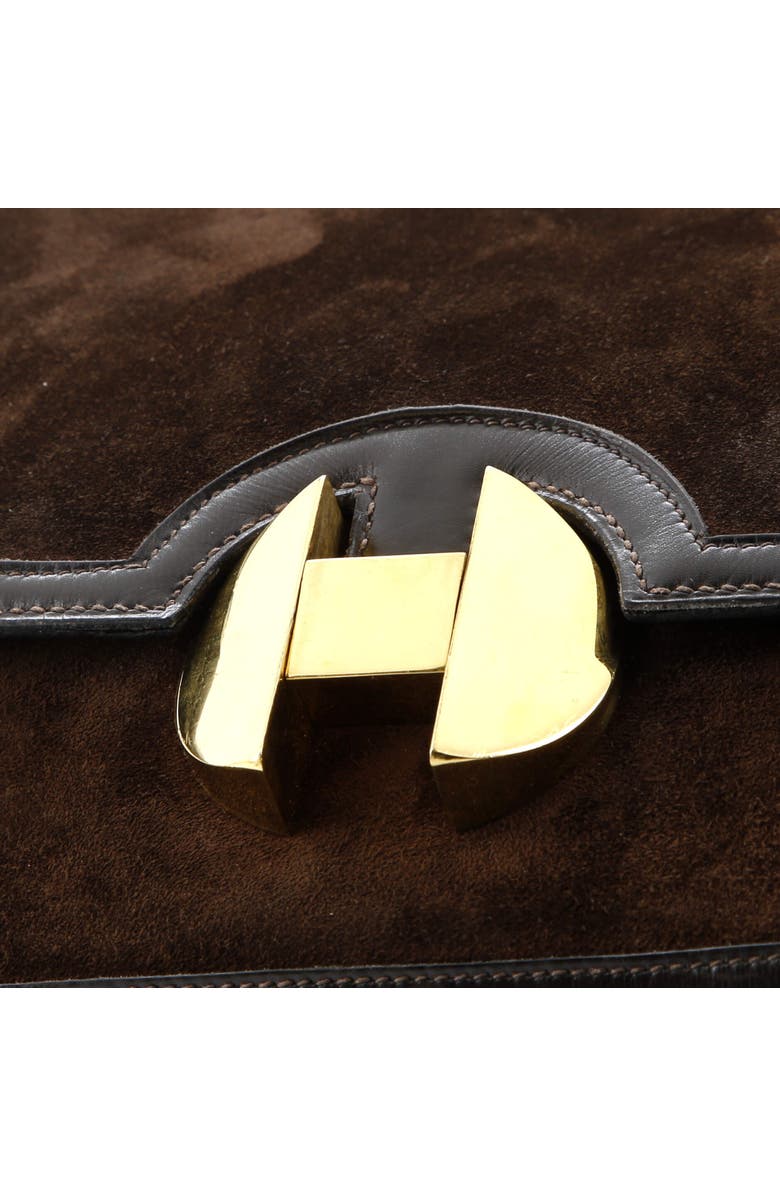 Pre-Owned Hermes 2002 Shoulder Bag Doblis Suede with Evercalf 20, Alternate, color,