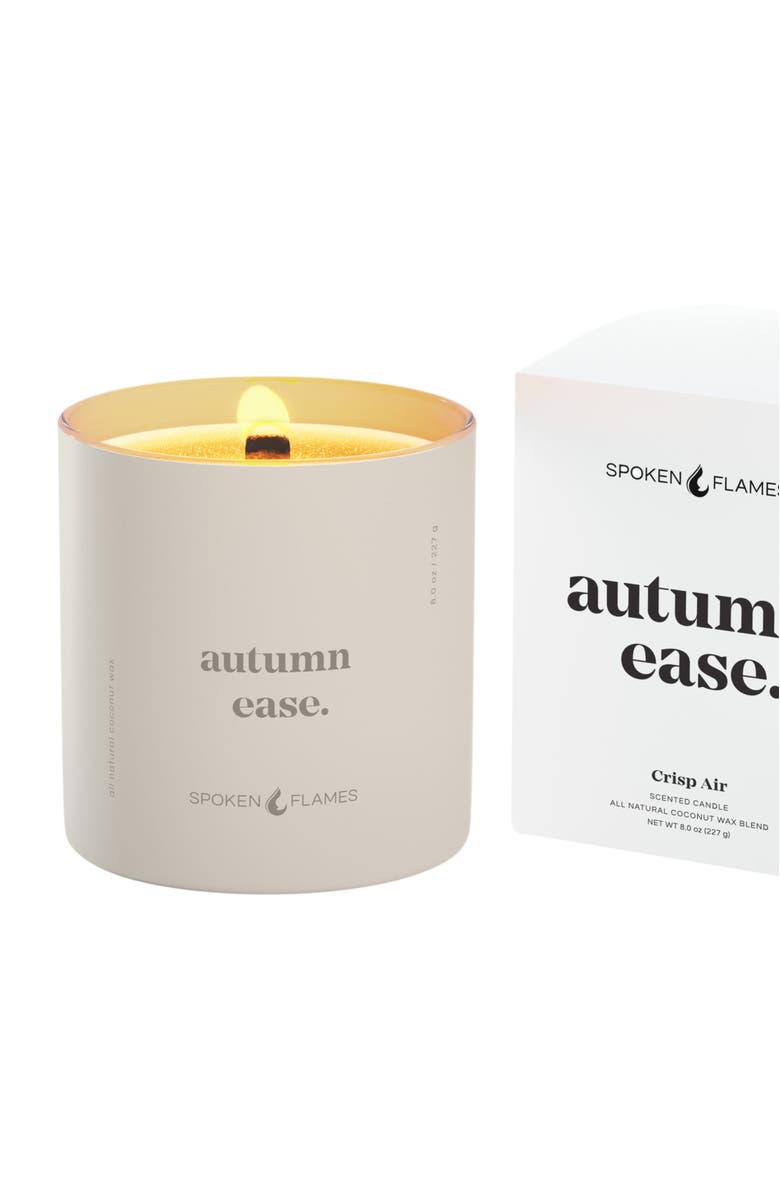 Spoken Flames Autumn Ease Candle, Alternate, color, Light Beige/Off-White