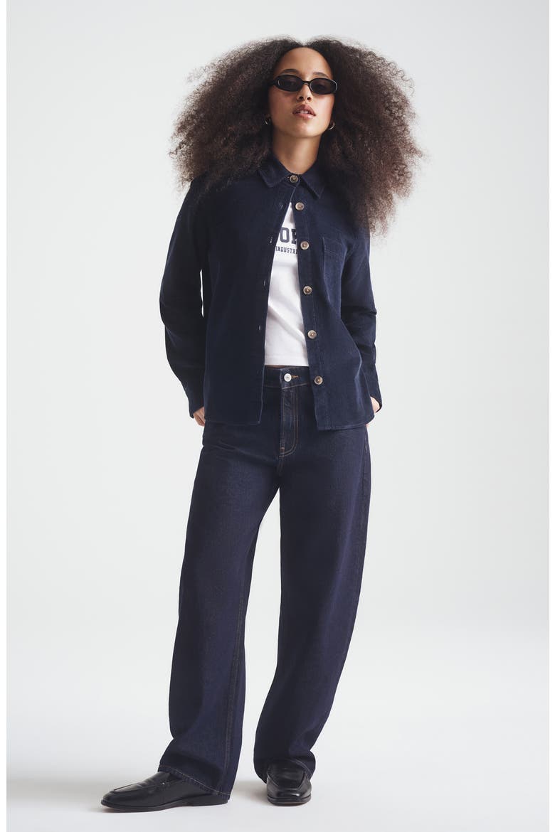 Cotton Corduroy Overshirt, Alternate, color, DARK SAPPHIRE