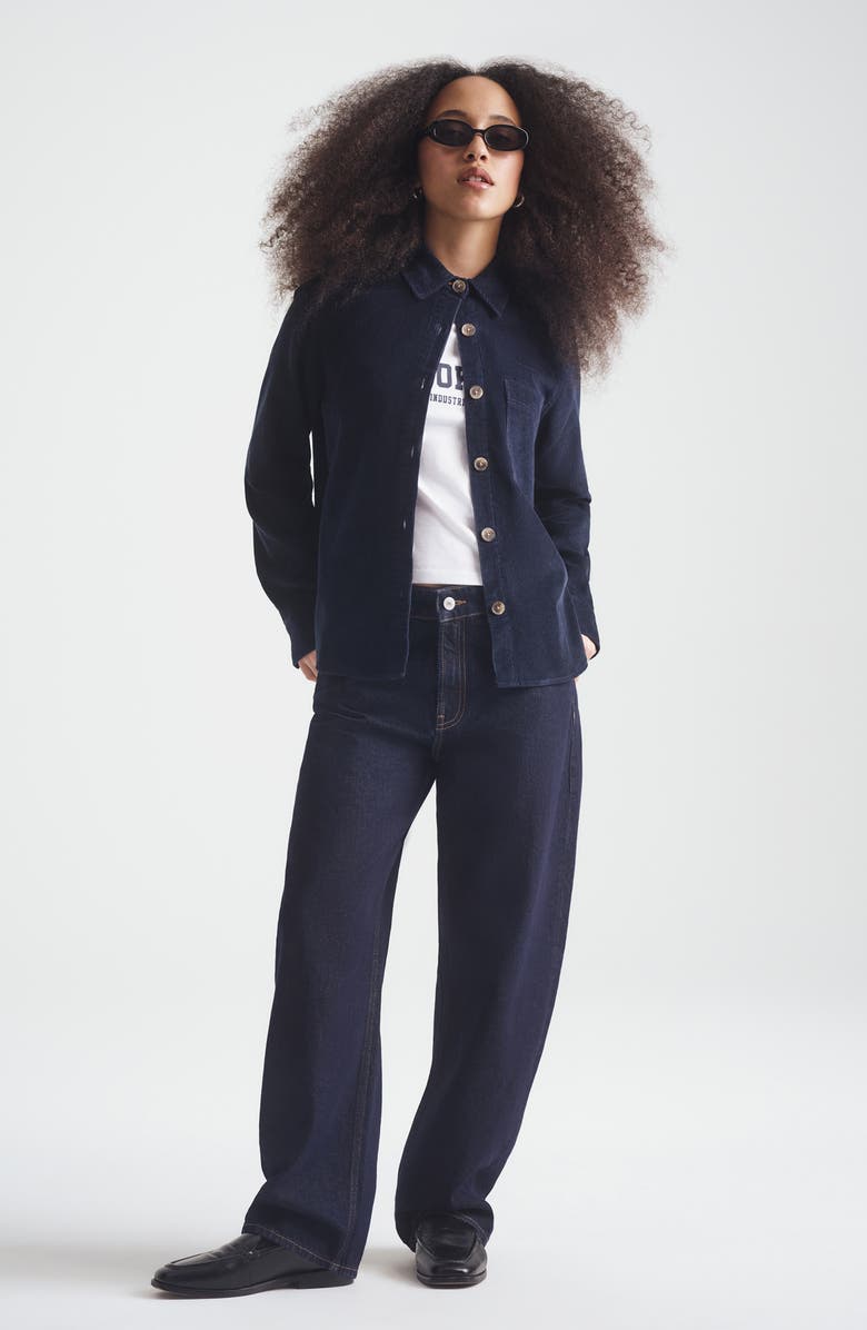 Brooklyn Industries Cotton Corduroy Overshirt, Alternate, color, Dark Sapphire