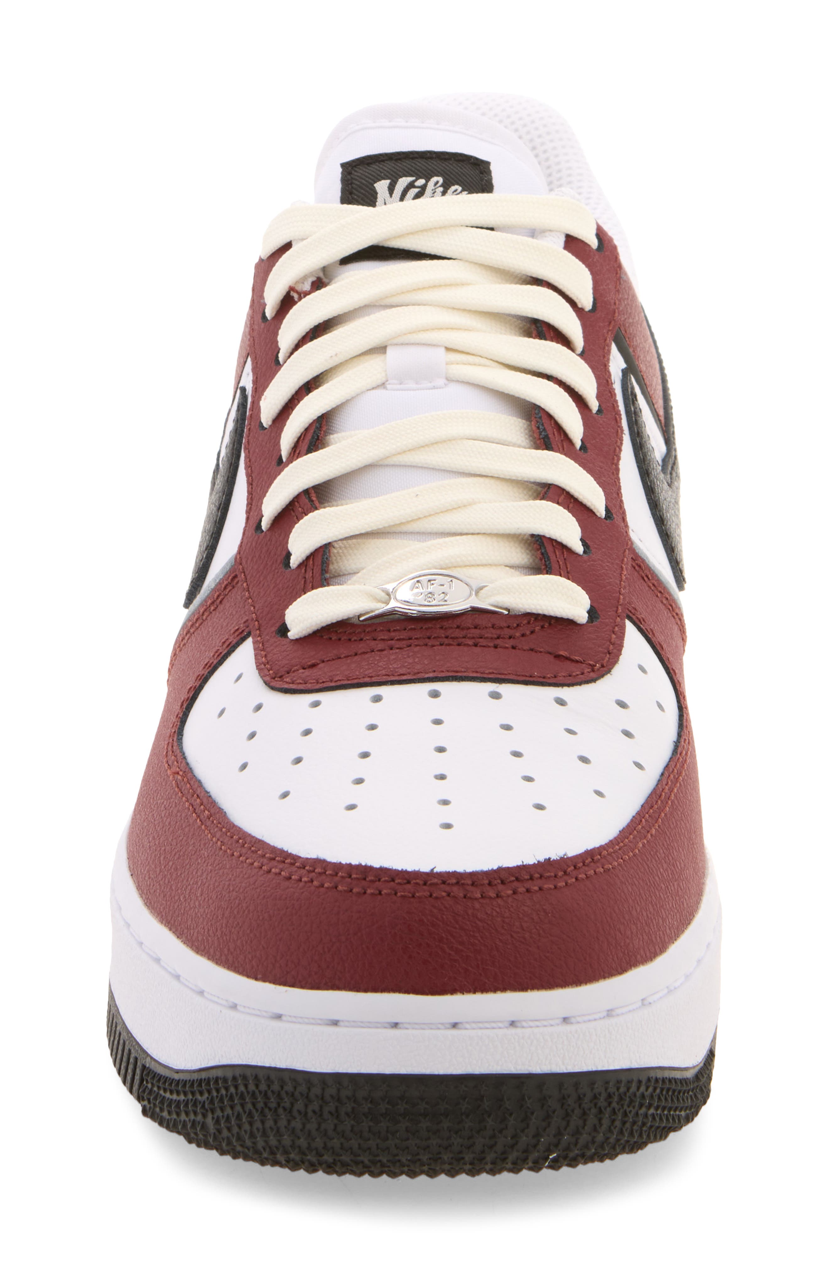 Air Force 1 '07 LV8 Sneaker, Alternate, color, DARK TEAM RED/ BLACK