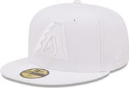 New Era Men's New Era Arizona Diamondbacks White on White 59FIFTY Fitted Hat