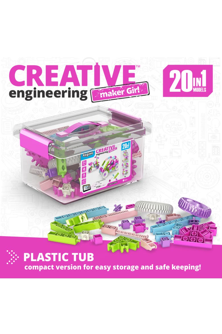 Creative Engineering, Toy Vehicle And Figure Assembly, Alternate, color, Multicolored