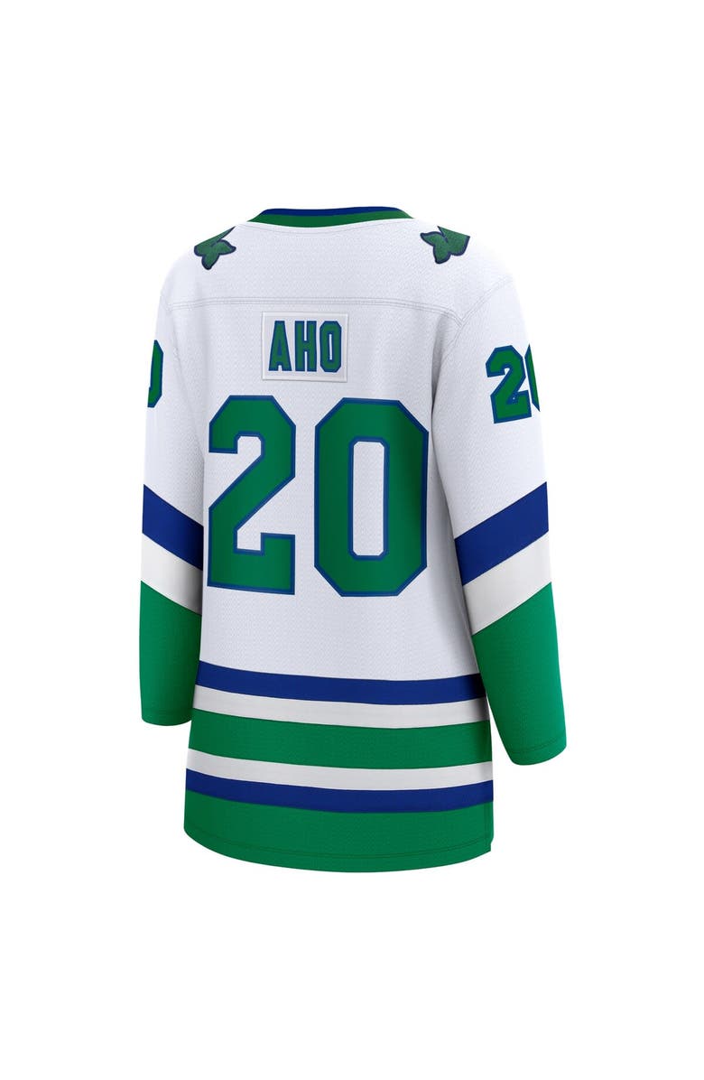 FANATICS Women's Fanatics Branded Sebastian Aho White Carolina Hurricanes Whalers Premier Breakaway Jersey, Alternate, color, White