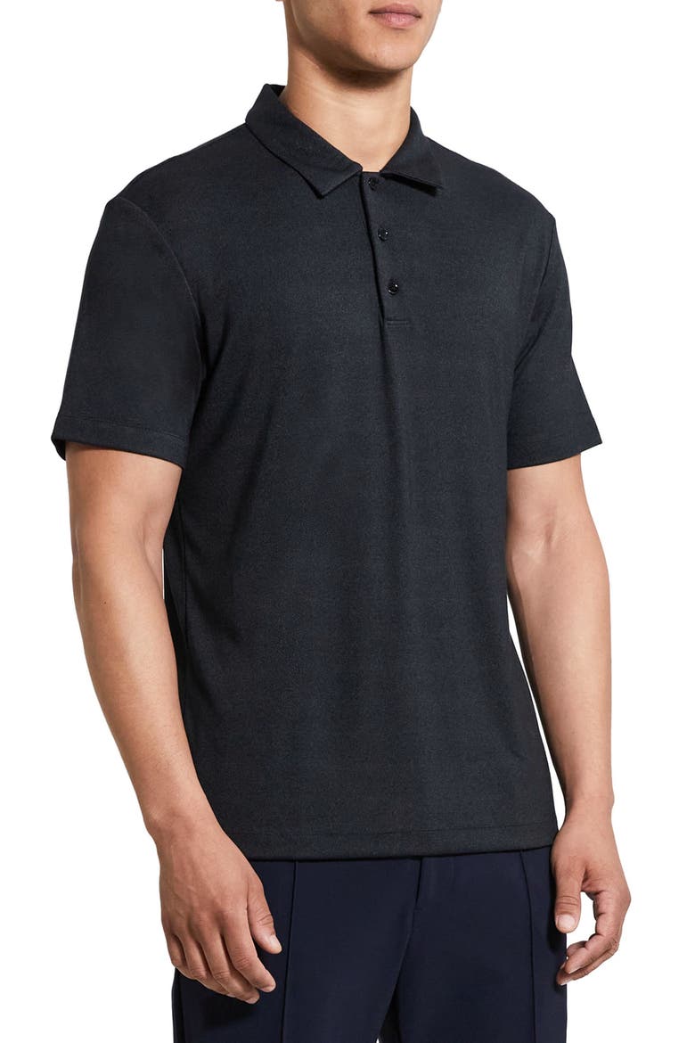 Bron Anemone Modal Blend Jersey Polo, Alternate, color, BLACK MULTI