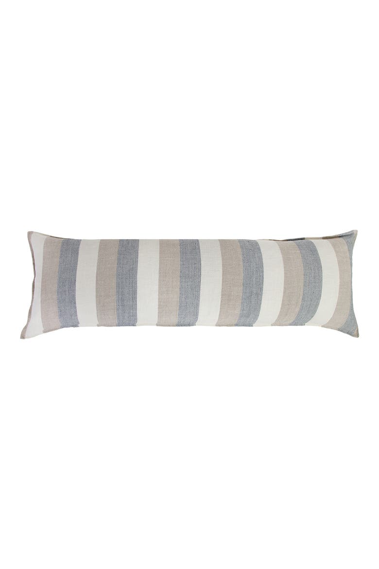 Monterey Linen Accent PIllow, Main, color, OCEAN/ NATURAL