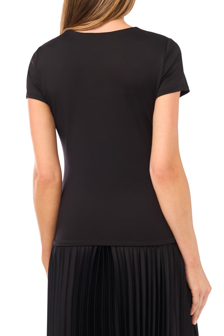 Rhinestone Compression T-Shirt, Alternate, color, BLACK/ SILVER