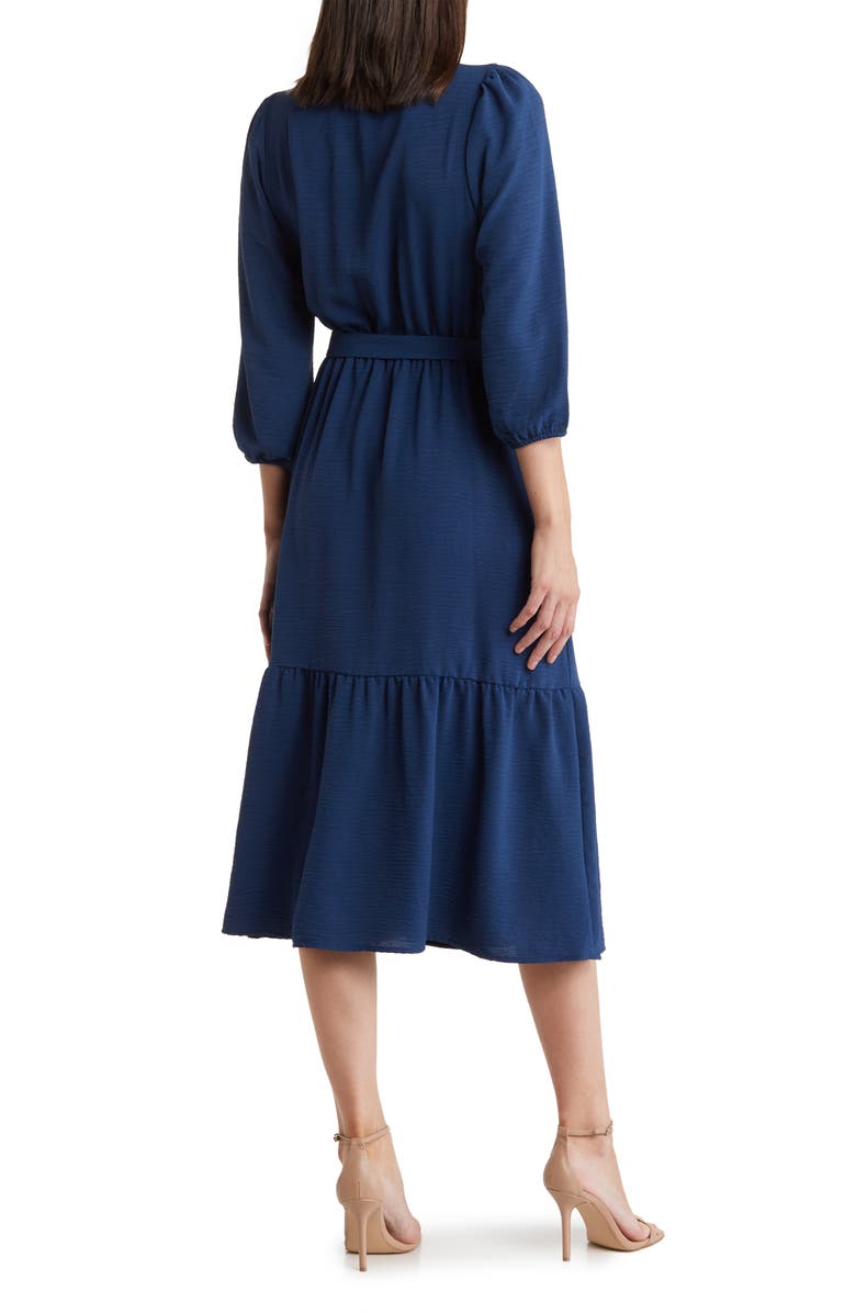 Lucky Brand Balloon Sleeve Tie Waist Dress, Alternate, color,