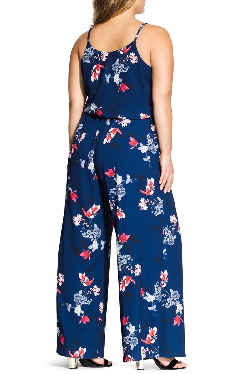 City Chic Lotus Love Jumpsuit, Alternate, color, 