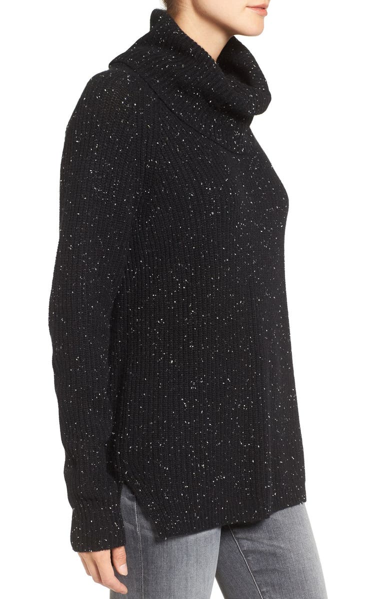 Madewell Convertible Cashmere Turtleneck Sweater, Alternate, color, 