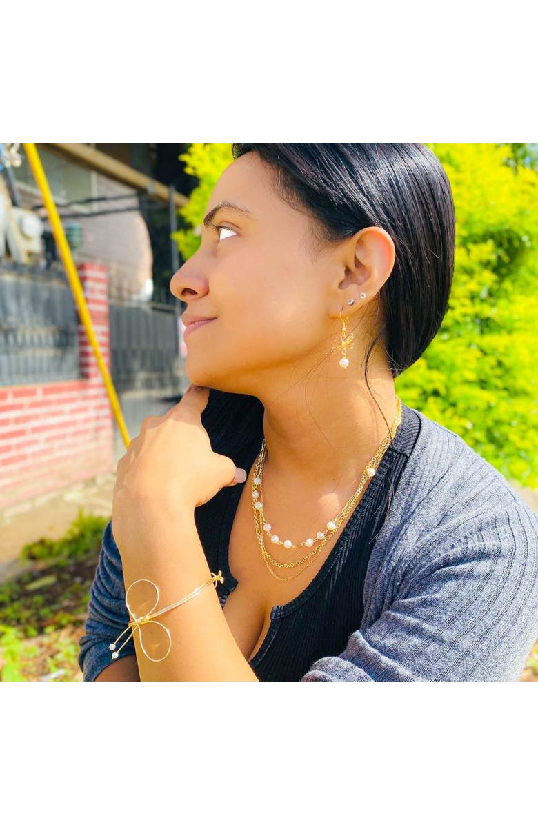 Alegria Accessories Coquett Earrings, Alternate, color, White