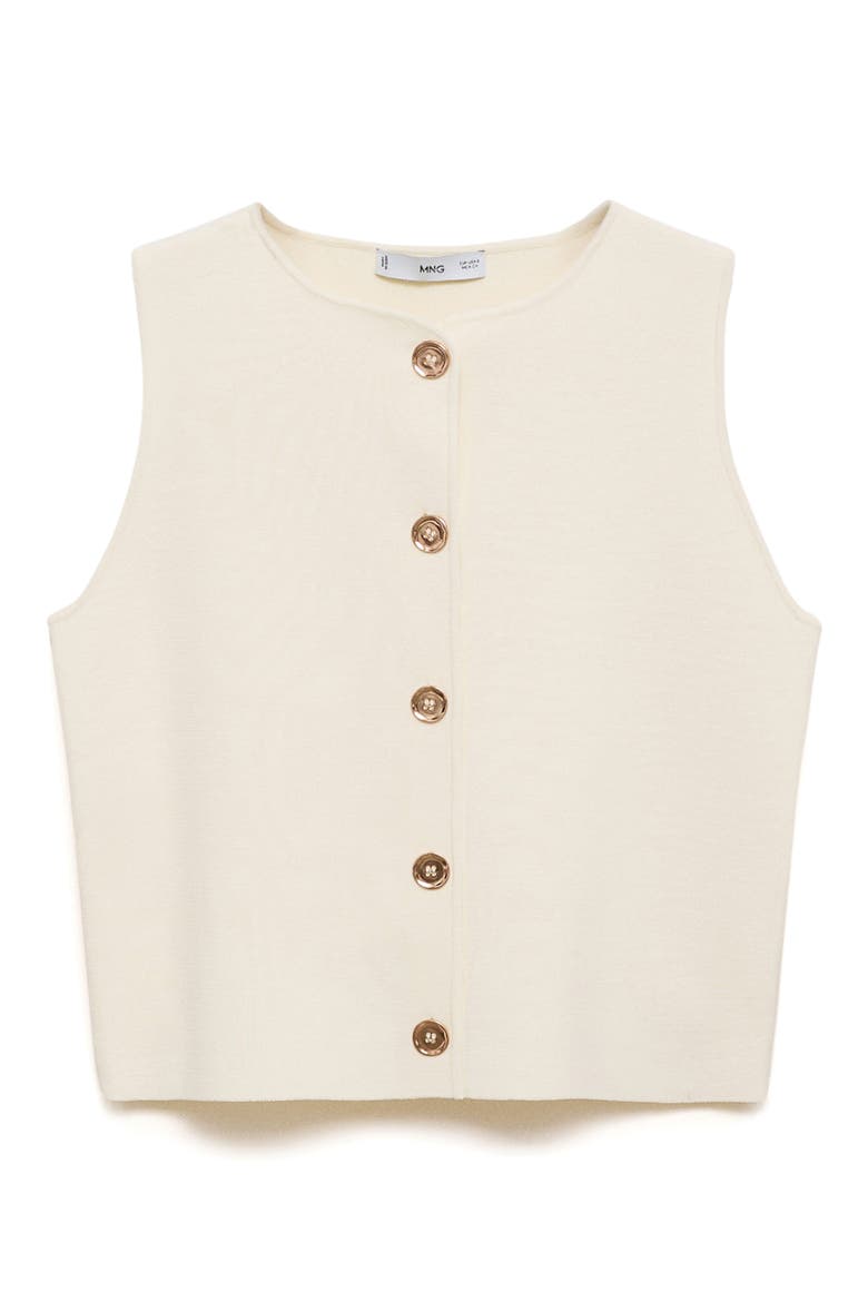 Fine Knit Vest, Alternate, color, ECRU